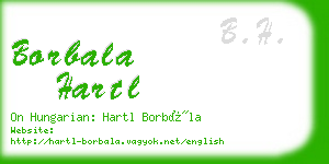 borbala hartl business card